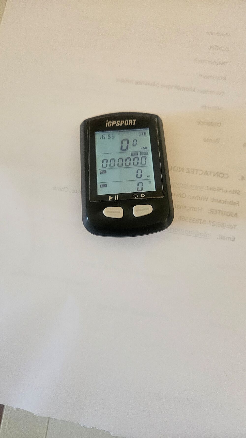Gps velo Sports