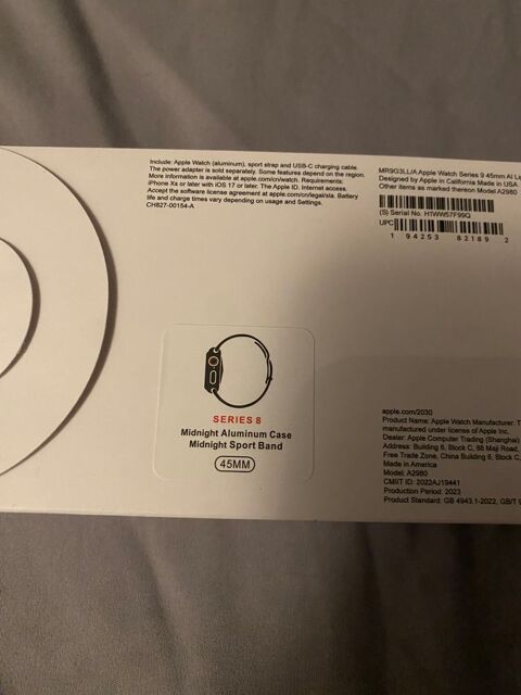 Apple Watch S9 45mm gps 0 Goderville (76)