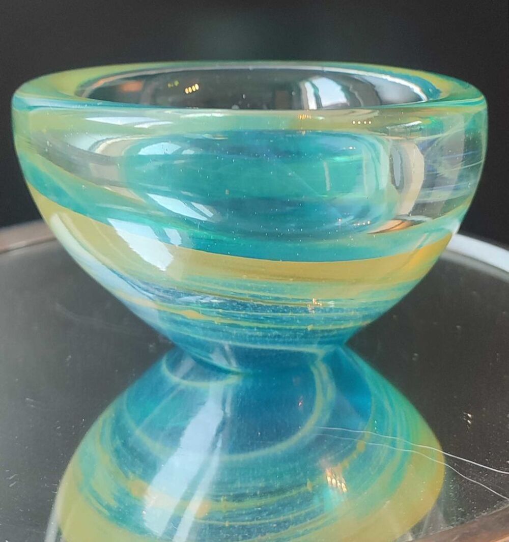 Bol Mdina Glass Artisanat d'art de Malte. 