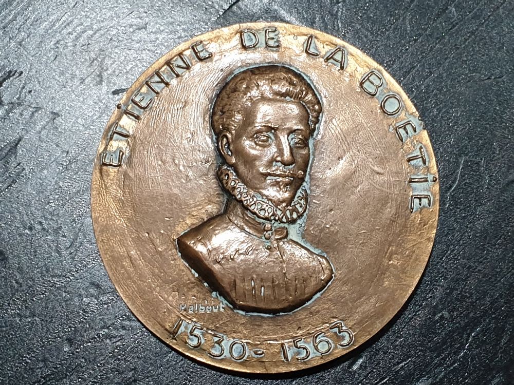 M&eacute;daille &Eacute;tienne de la Boetie 1530-1563 