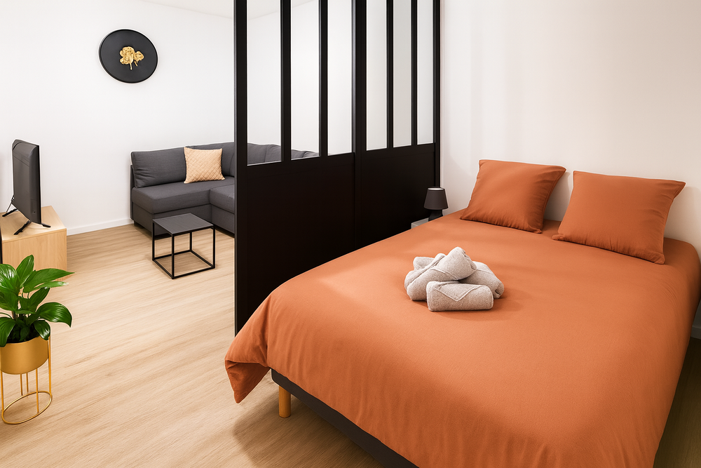 Location Appartement Studio meublé 30 m² avec verrière ? Clinique Les Fontaines ? Melun
