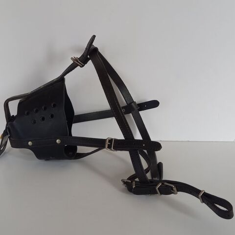 Muselire de type police en cuir de qualit fabriqu en Fran 42 Saumur (49)