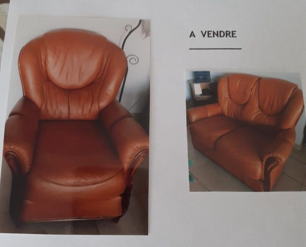 FAUTEUI CUIR VACHETTE Meubles