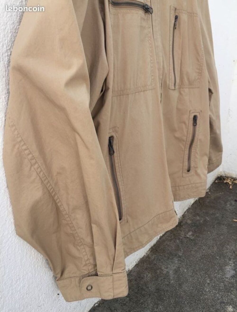 Veste d'&eacute;t&eacute; l&eacute;g&egrave;re Homme taille L 100% Coton, comme neuve Vêtements
