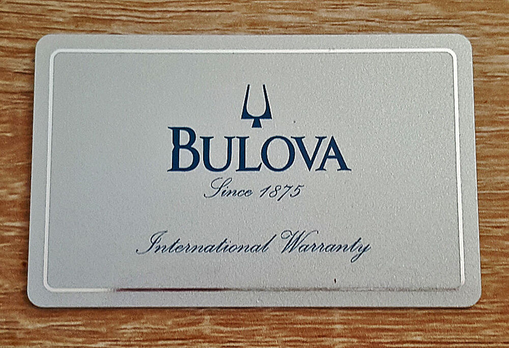 Montre plaqu&eacute; or marque Bulova avec certificat origine 
Bijoux et montres