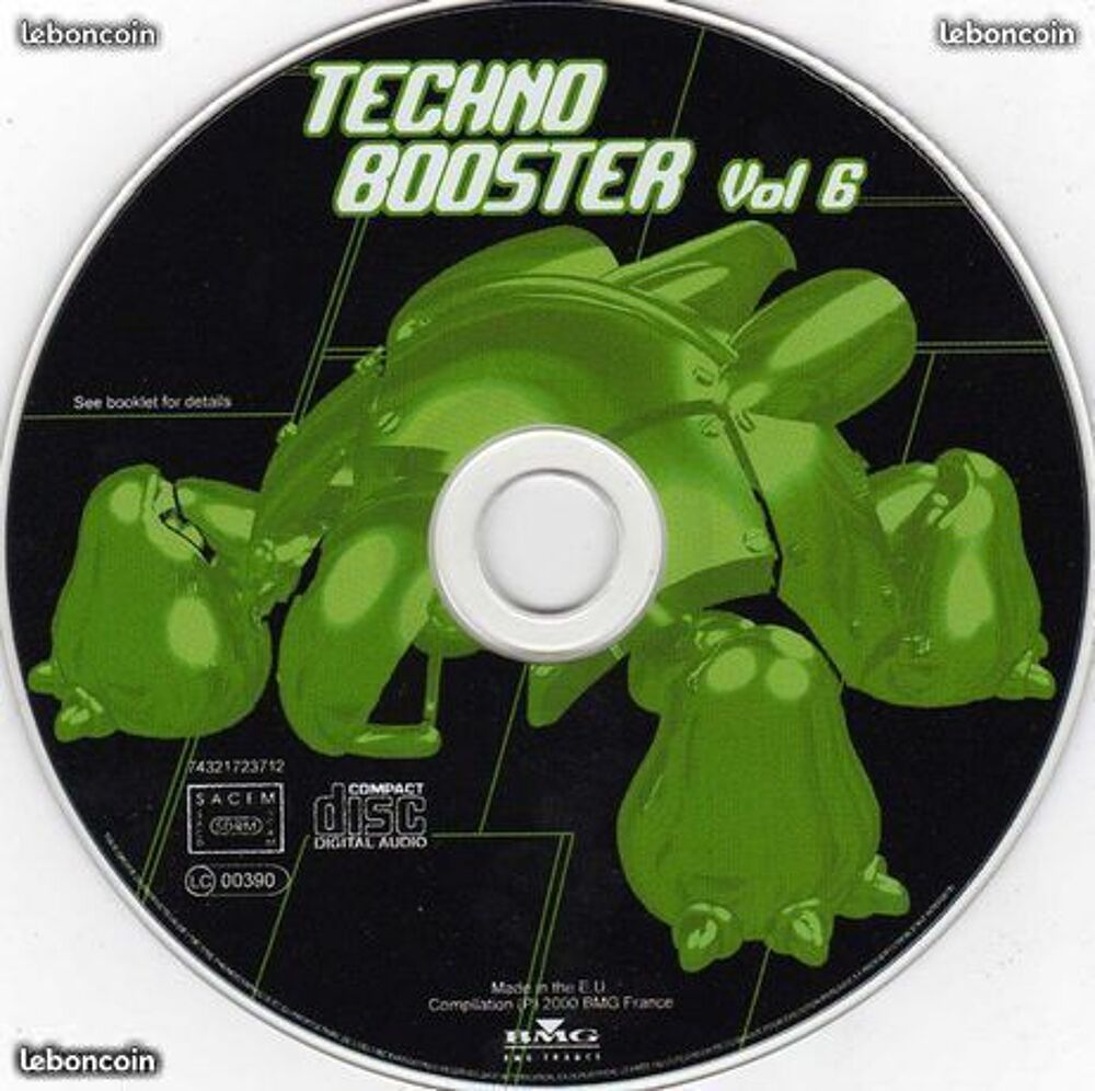 Cd Techno Booster Vol.6 (etat neuf) CD et vinyles
