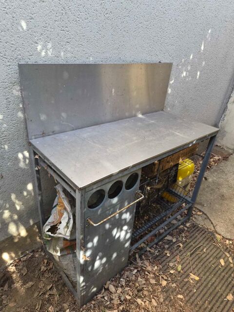meuble extérieur inox pour plancha. L'Haÿ-les-Roses (94)