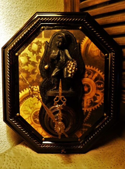 Tableau Octogonal  LITTLE WINEMAKER  Steampunk 35 Mont-de-Marsan (40)
