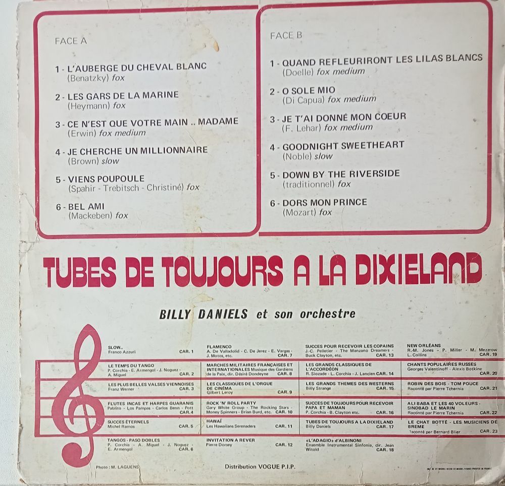TUBES A LA DIXIELAND CD et vinyles