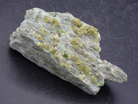 Grenats Andradite vari�t� D�manto�de & Asbeste sur Serpentin 42 La Petite-Raon (88)