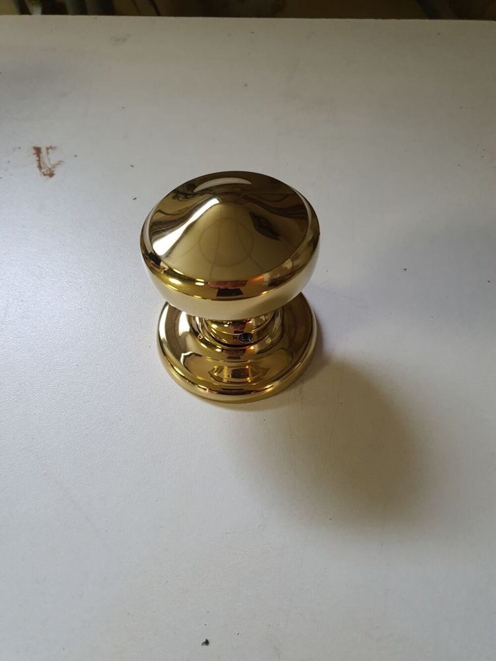 Bouton de porte rond en laiton poli Bricolage