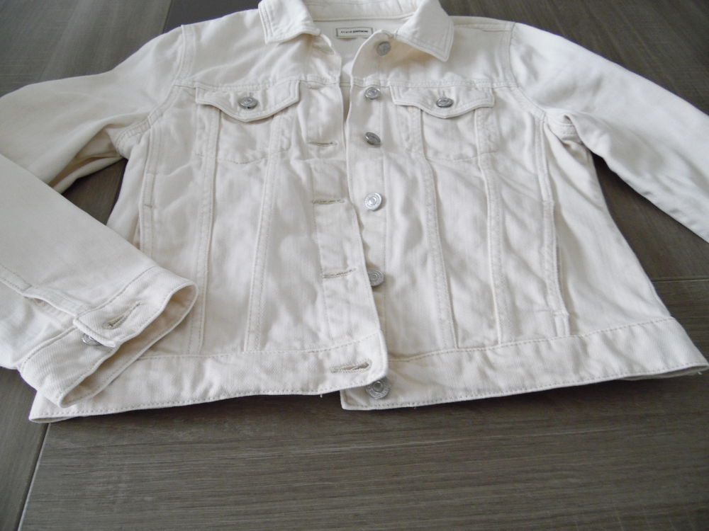 blouson en jean beige taille M femme Vêtements