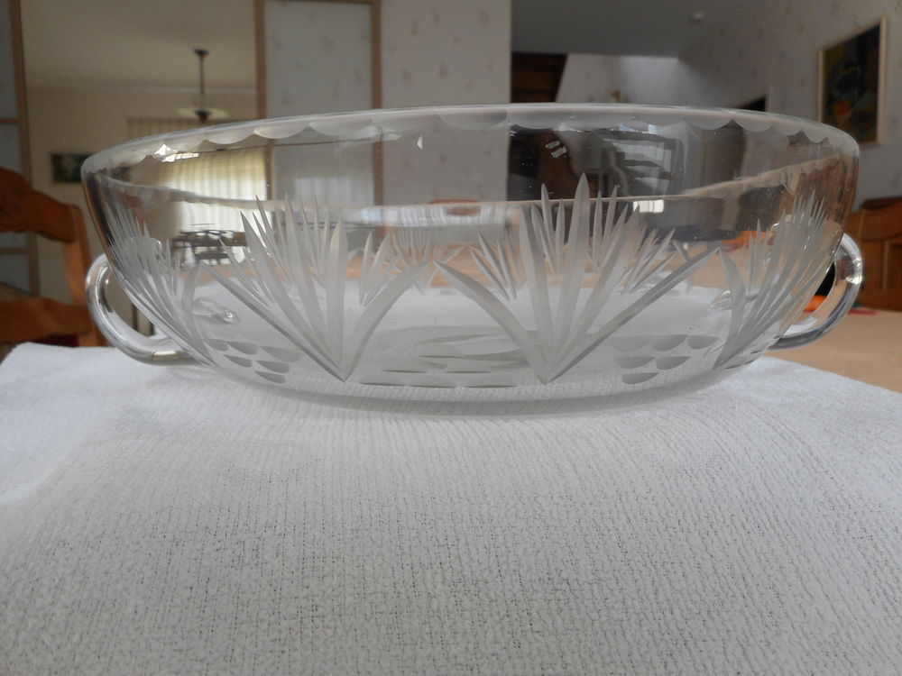 SERVICE A SALADE DE FRUITS CRISTAL ANNEES 50. Cuisine