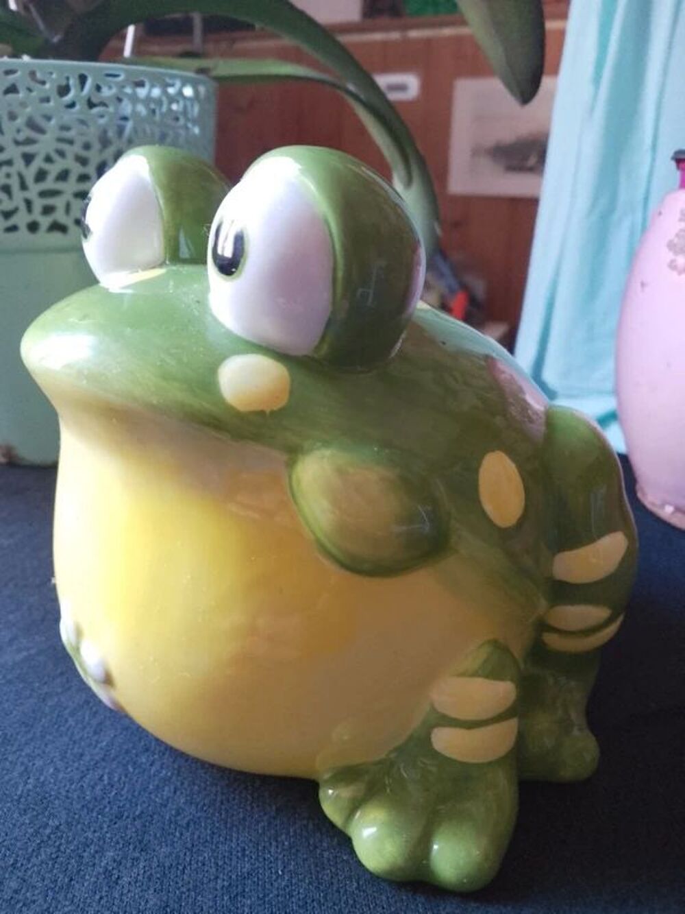 Lot de deux tirelire grenouille et cochon Décoration