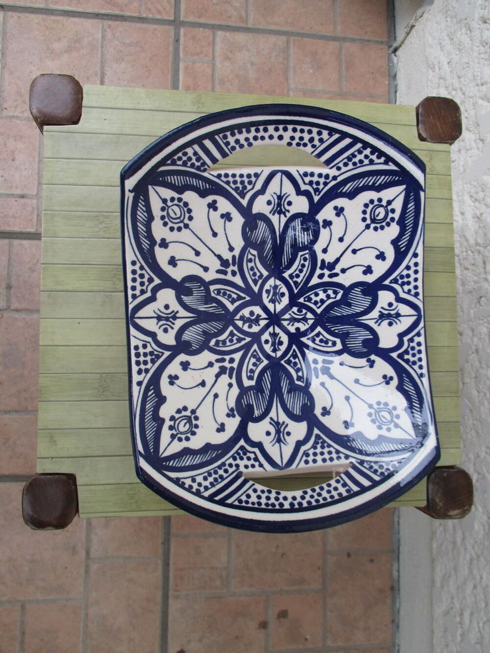 Assiette d&eacute;corative tronqu&eacute;e Décoration