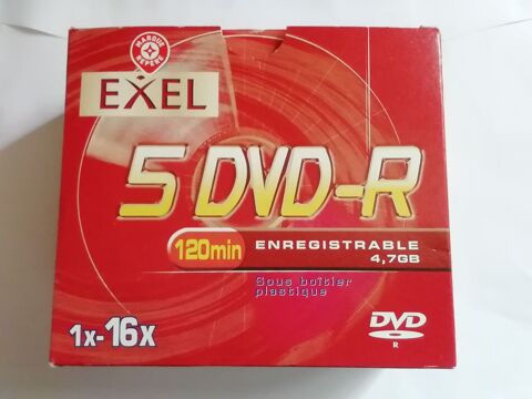 Pack de 5 DVD _R. 120mn  10 Noyelles-l�s-Vermelles (62)