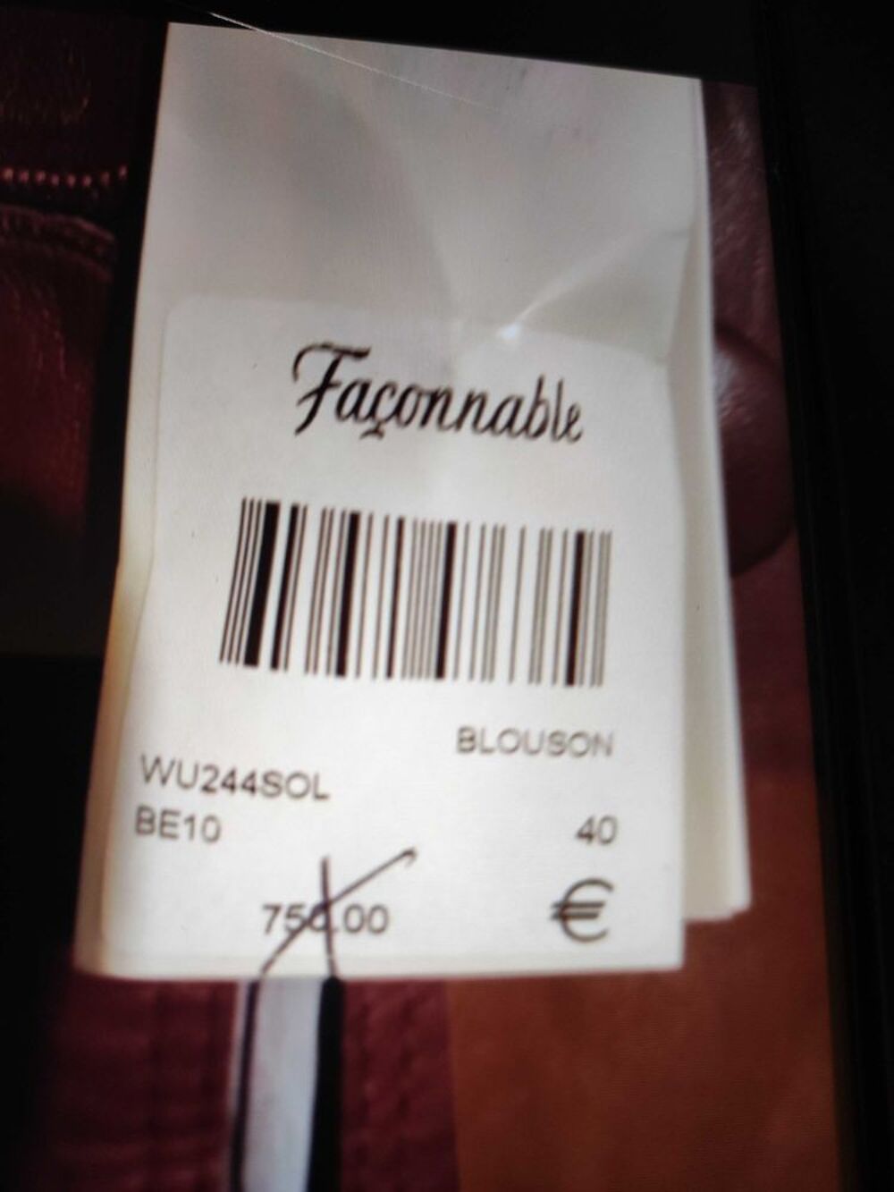 Blouson femme haut de gamme en cuir d'agneau taille 40 fa&ccedil;onnable Vêtements
