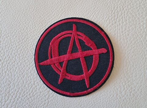écusson patch brodé symbole logo anarchy anarchie anarchiste Mauguio-Carnon-Plage (34)
