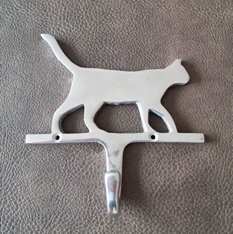 crochet pour habit porte manteau port� cl� en forme de chat 4 Carnon Plage (34)