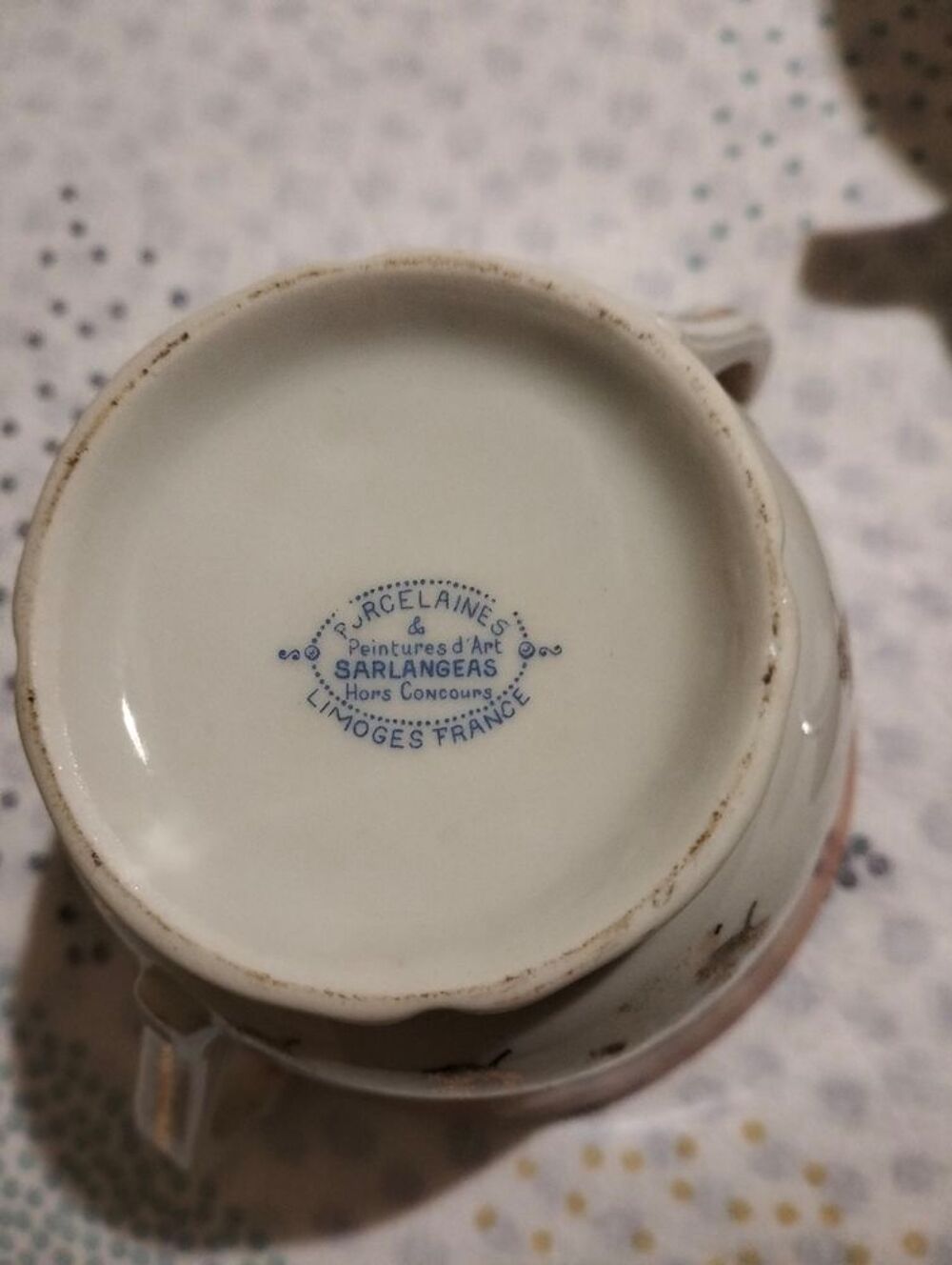 Service &agrave; caf&eacute; porcelaine de limoges Décoration