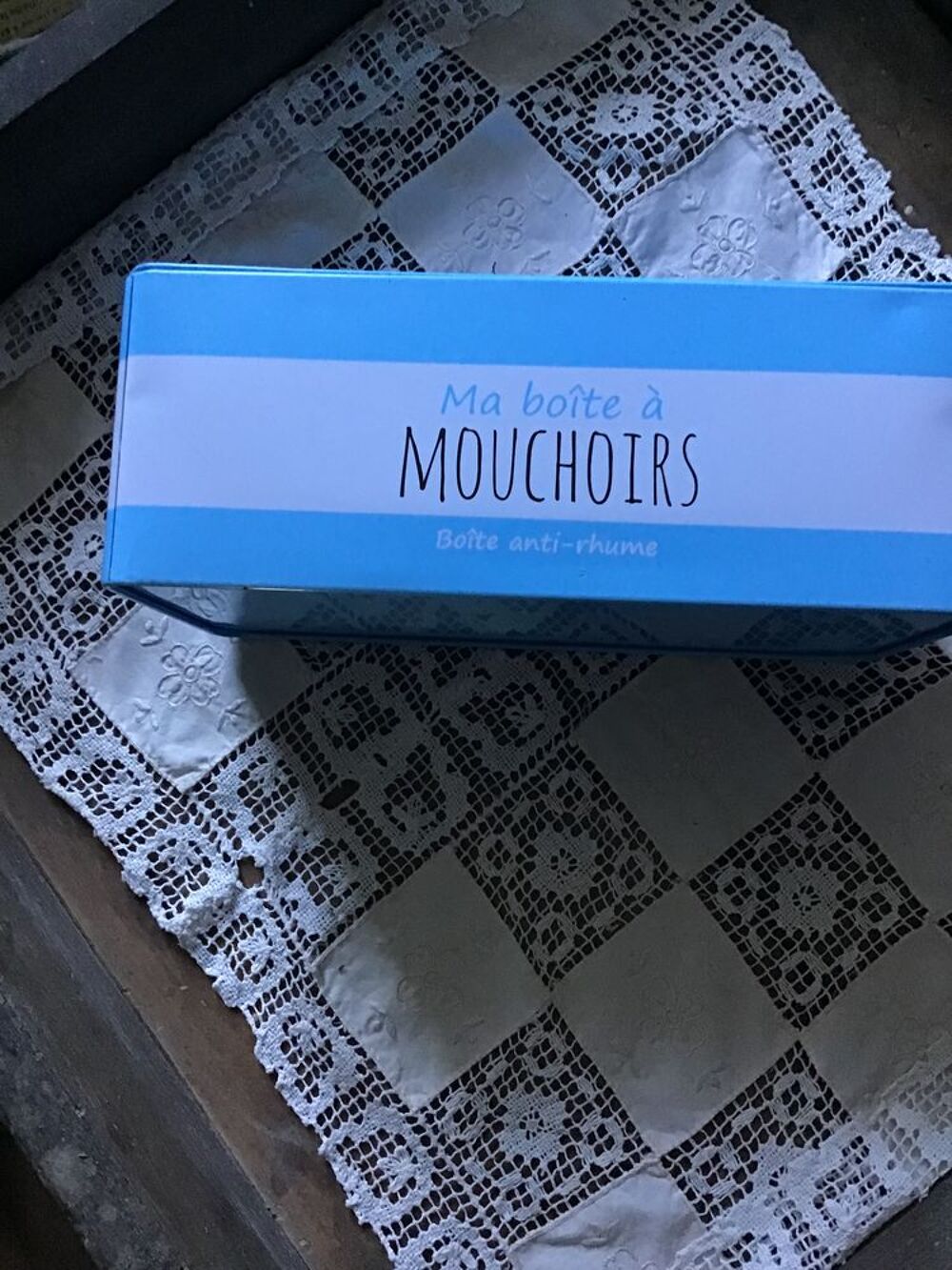 bo&icirc;te &agrave; mouchoirs m&eacute;tal Décoration