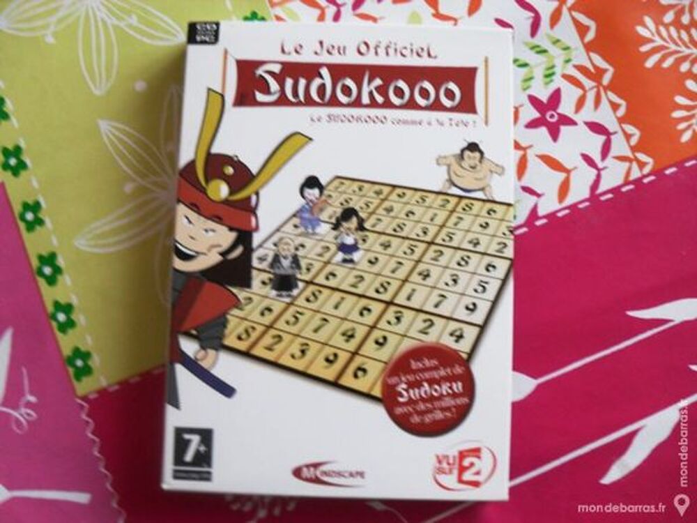 CD ROM PC Sudoku le jeu officiel Sudokooo TBE Consoles et jeux vidéos