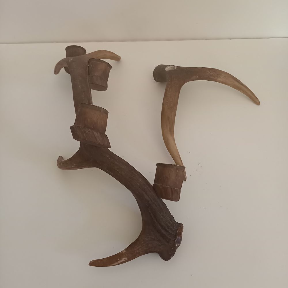 Bougeoir en imitation bois de cerf , d&eacute;montable pour le rang 