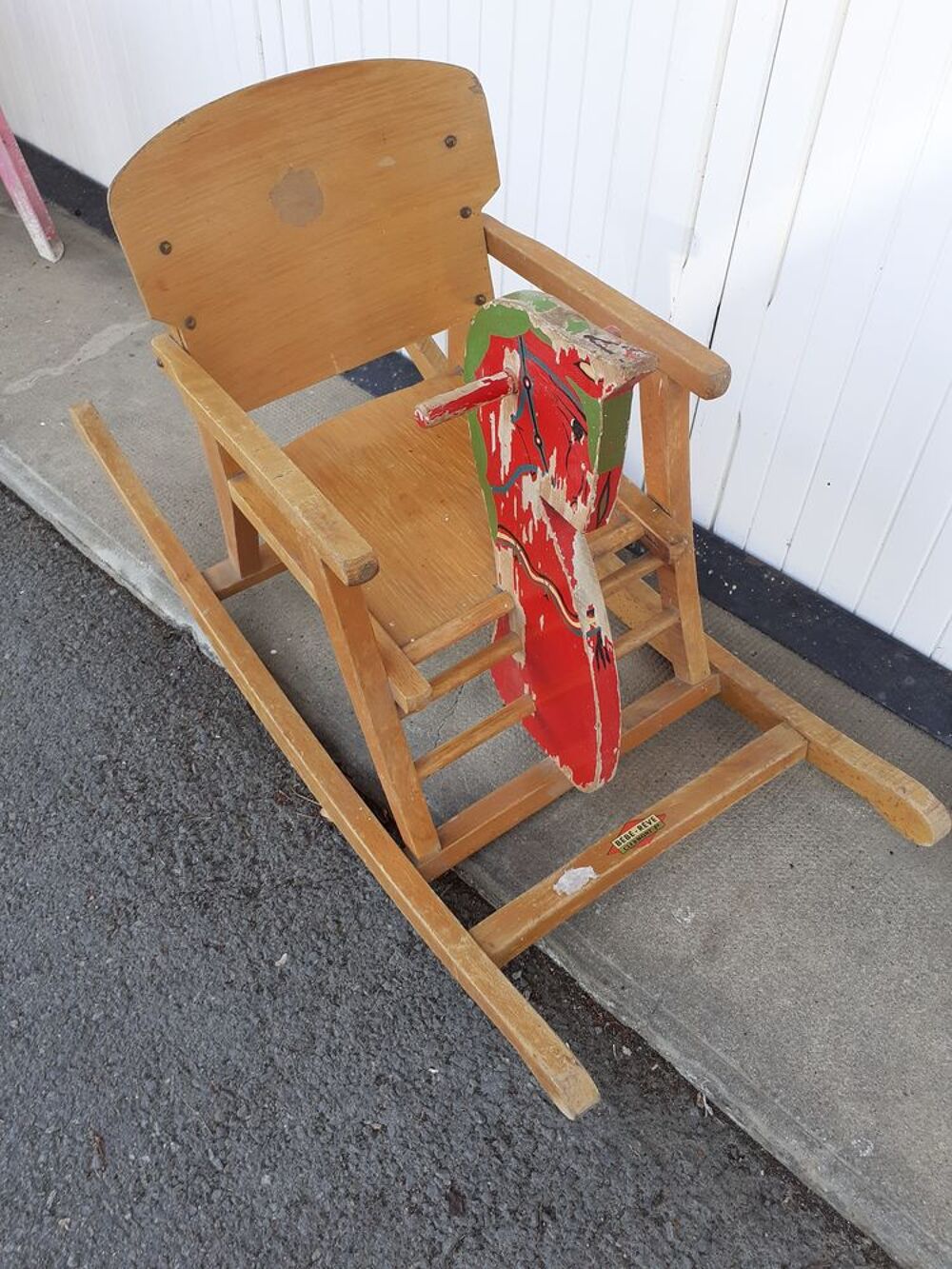 si&egrave;ge vintage &agrave; bascule pour enfant 4 &agrave; 7 ans Jeux / jouets