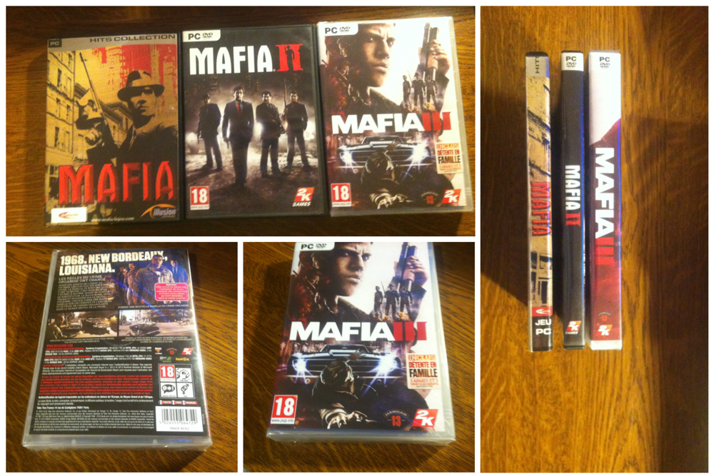 Jeux MAFIA 1 - 2 - 3 sur pc. Neuf sous blister. Consoles et jeux vidéos