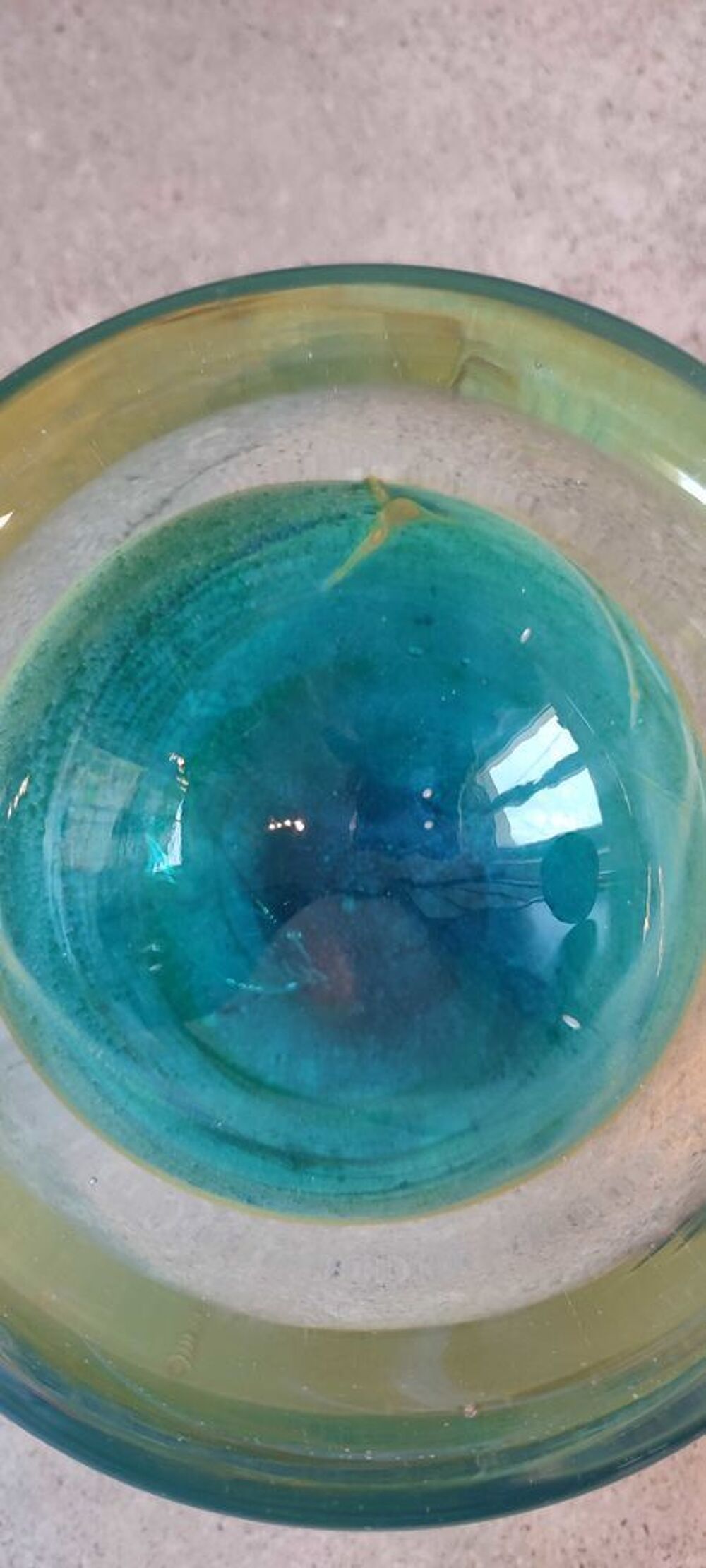 Bol Mdina Glass Artisanat d'art de Malte. 