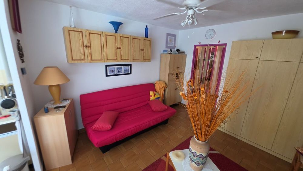 Vente Appartement LE CAP D'AGDE: LES FALAISES: STUDIO  27.9m² + PARKING COUVERT, vendu meublé Le cap d agde