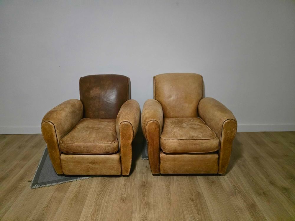 paire+de+vrais+fauteuils+club Meubles