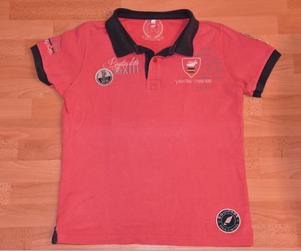 Polo rose. 12 ans. PINASSE Collection. Tr&egrave;s bon &eacute;tat. 
Vêtements enfants