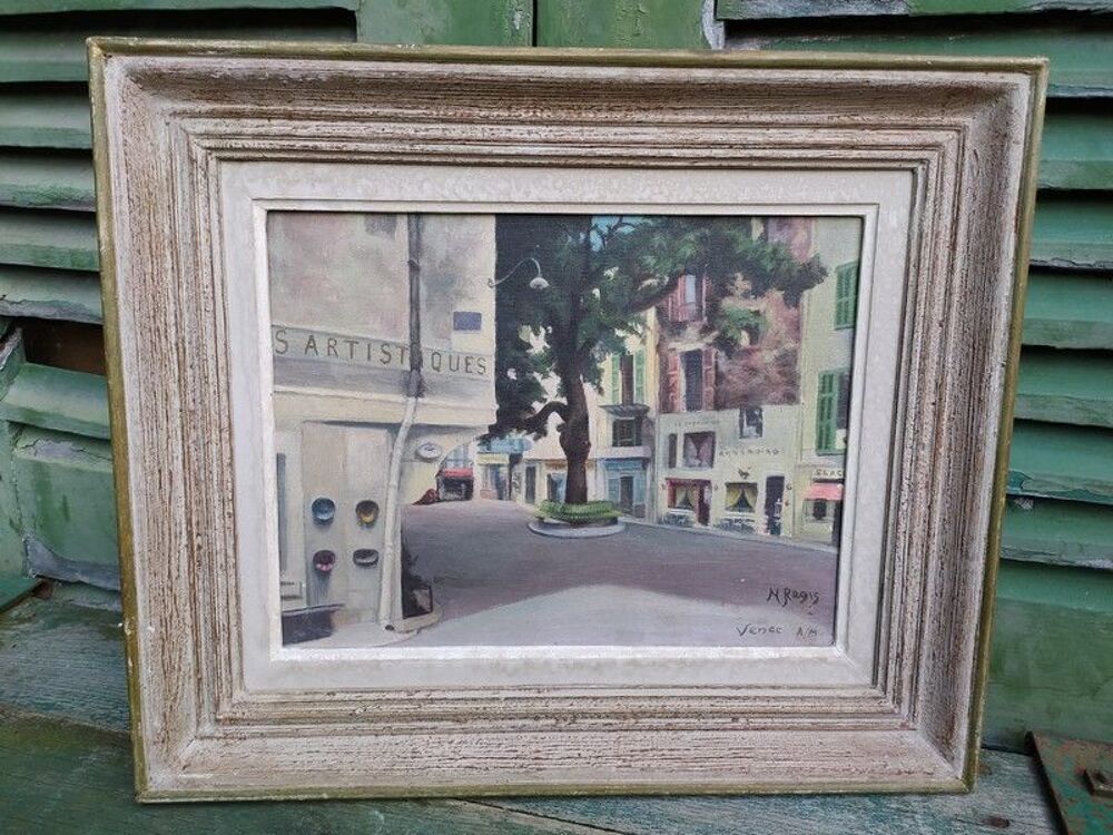 Tableau Peinture Vence Alpes-Maritimes Sign&eacute; Décoration