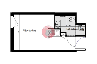  Appartement à vendre 1 pièce 19 m²