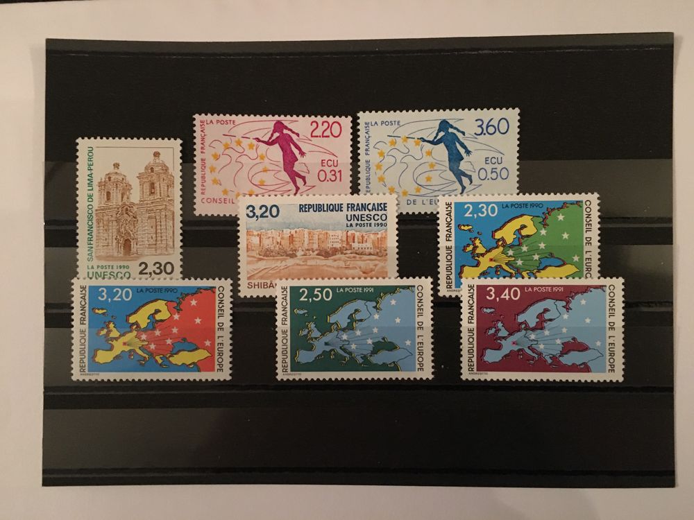 Timbres de collection de France ** Neufs 1990 - 1991 
