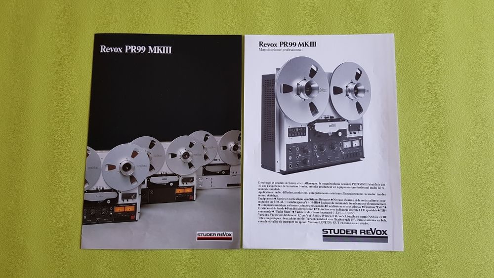 REVOX PR 99 MKIII Audio et hifi