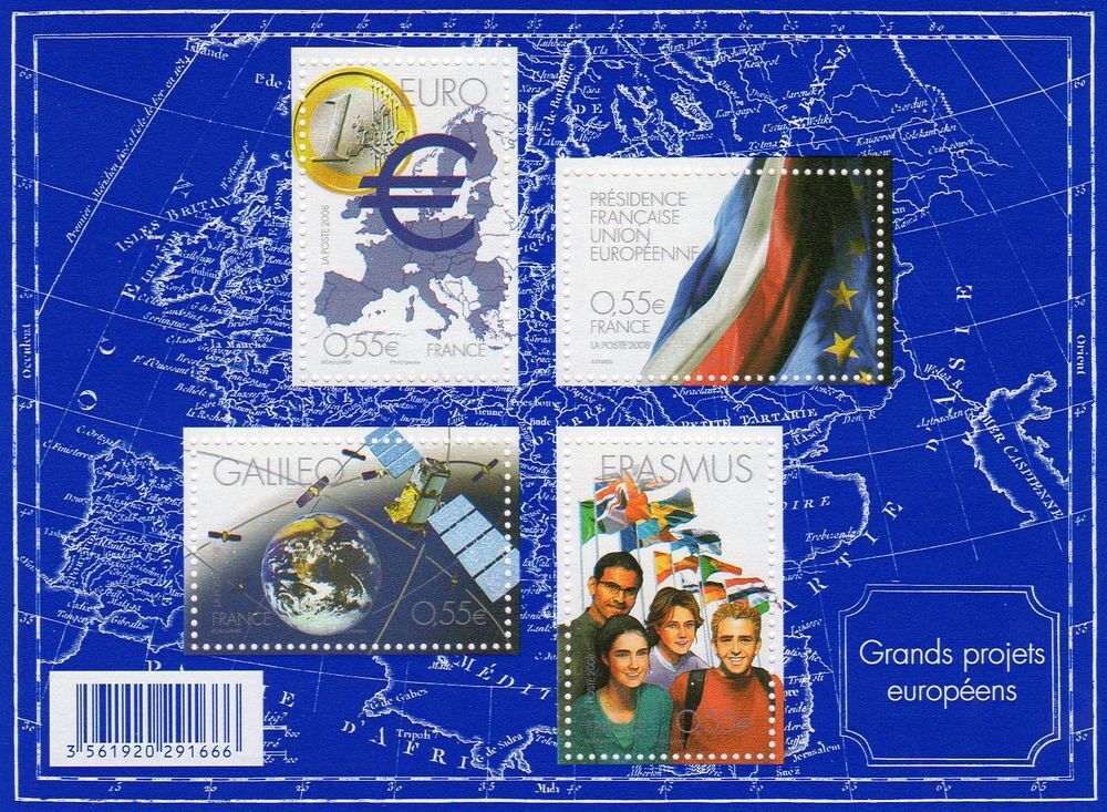 TIMBRES de FRANCE . N**
FEUILLET 2008 