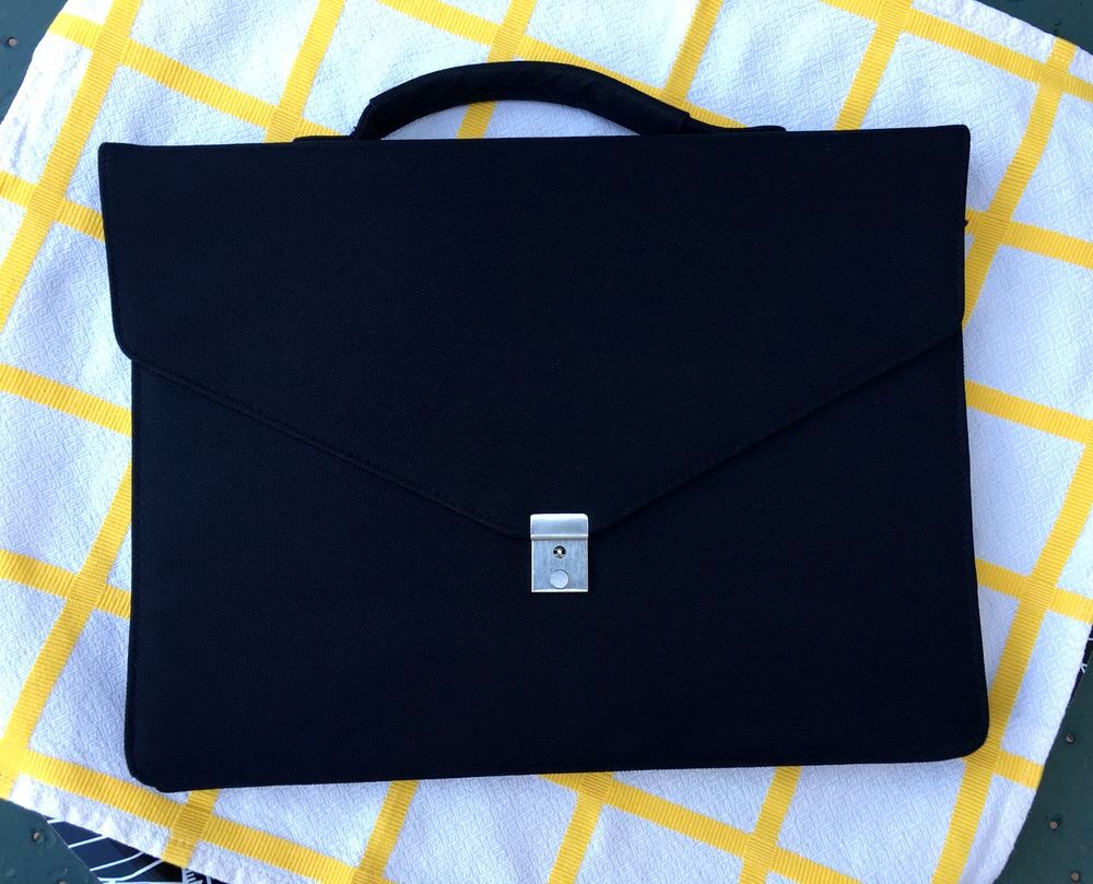 Serviette, Cartable, Porte-documents, Noir Maroquinerie