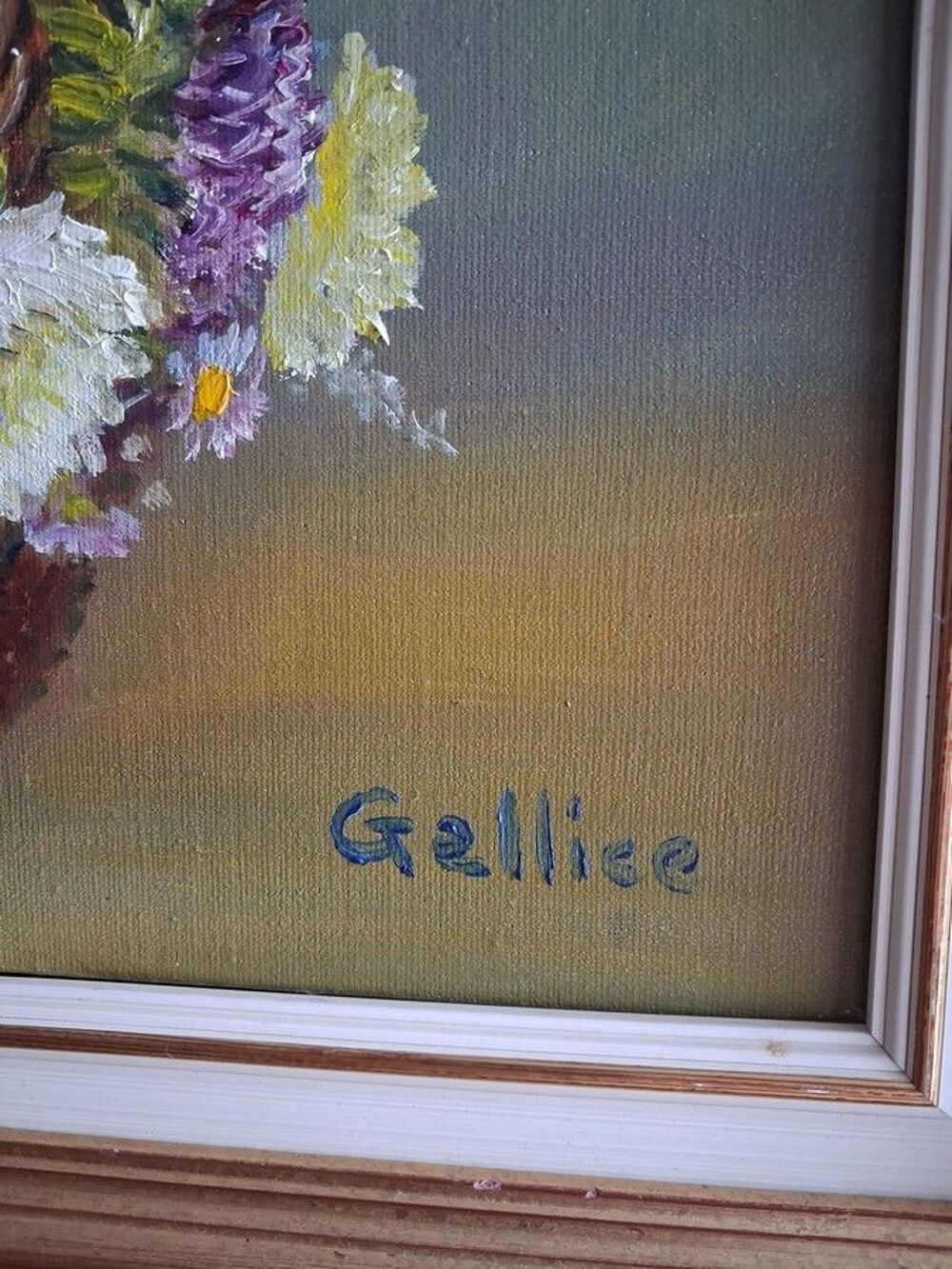 TABLEAU "Panier fleuri" Décoration