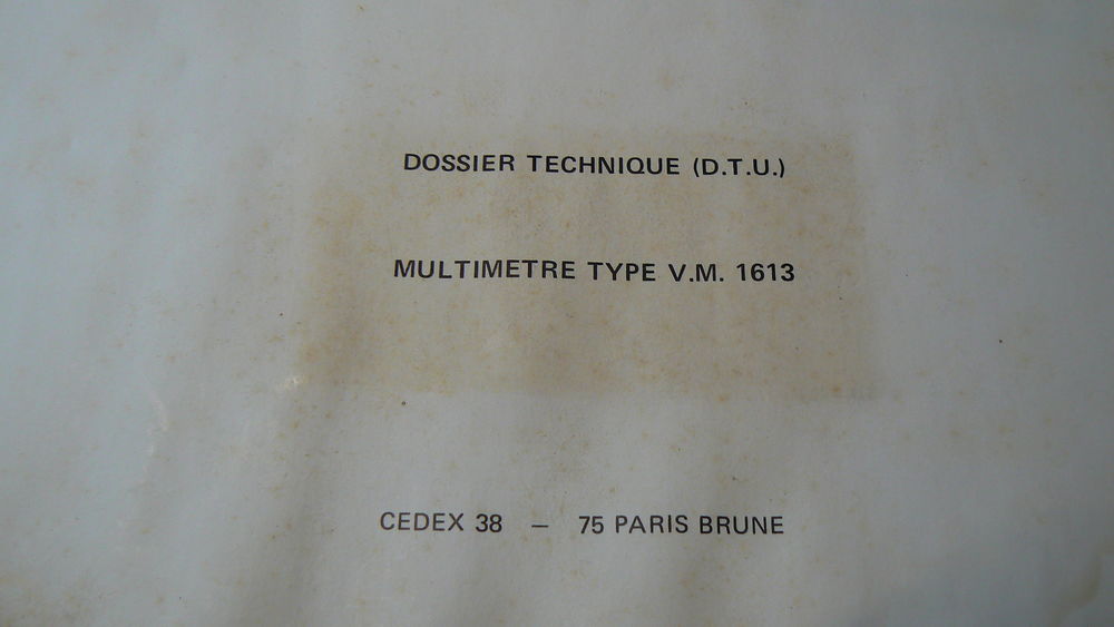Schlumberger VM-1613 multim&egrave;tre Audio et hifi