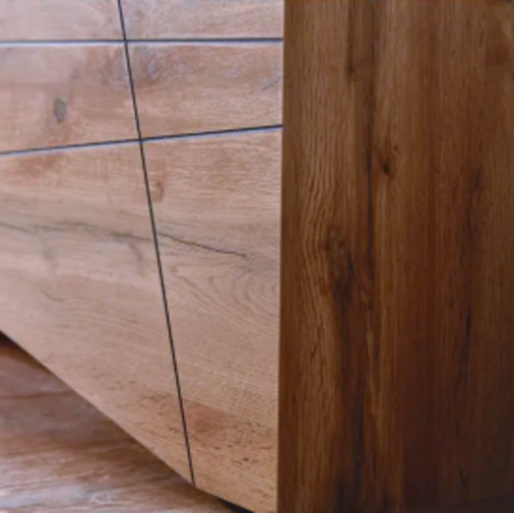 Meuble TV bois rainur&eacute; ? Style naturel et minimaliste Meubles