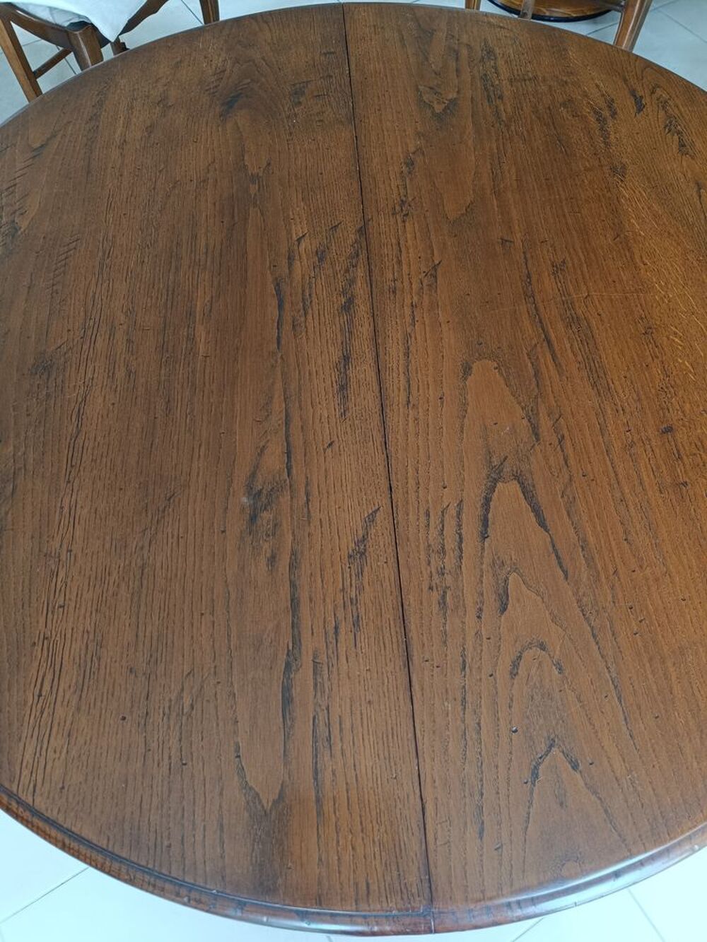 Table ronde ch&ecirc;ne Meubles