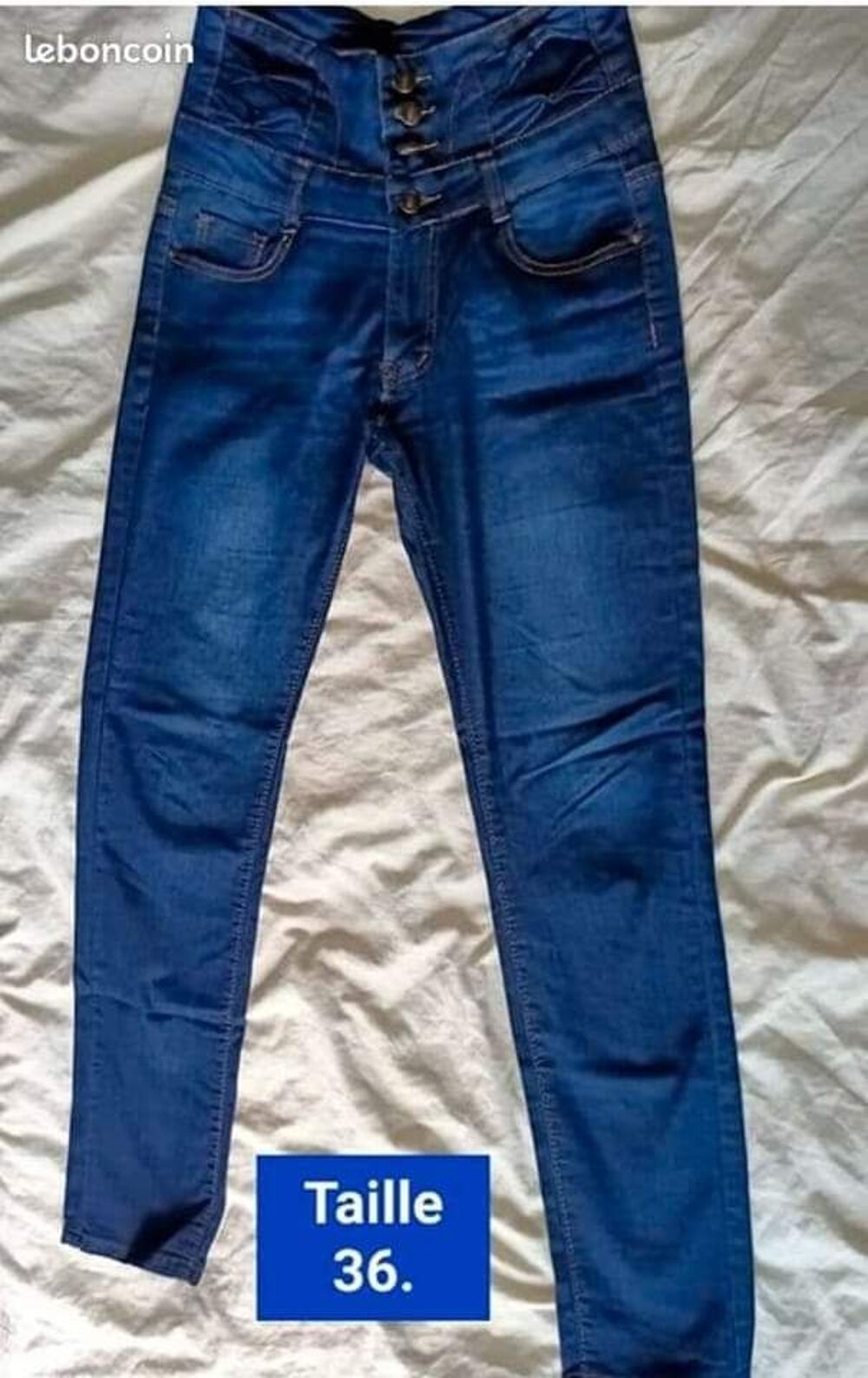 jean femme taille haute T36 Vêtements