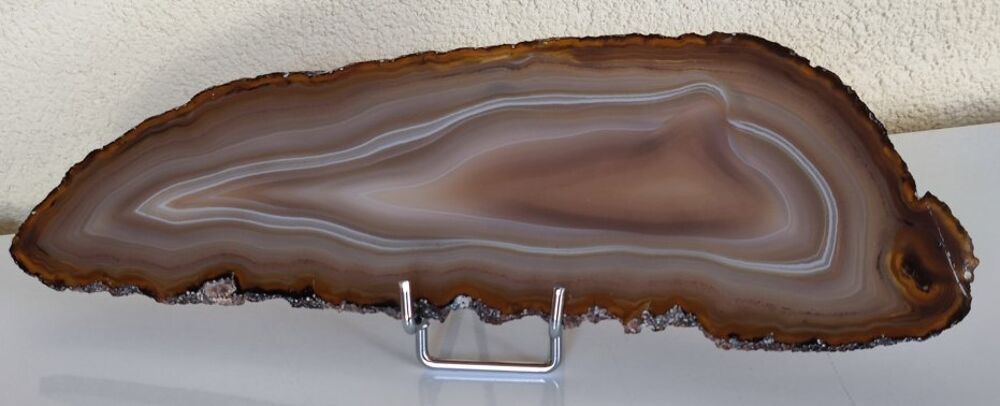 Tranche d'Agate du Br&eacute;sil naturelle Décoration