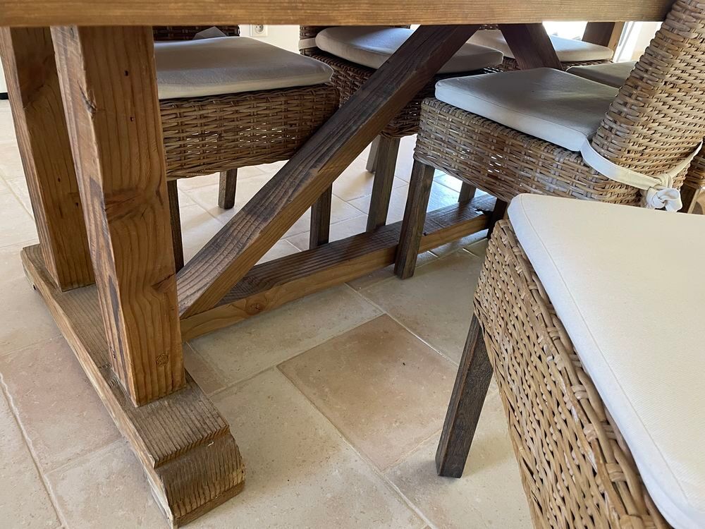Table en pin recycl&eacute; et vieilli Meubles