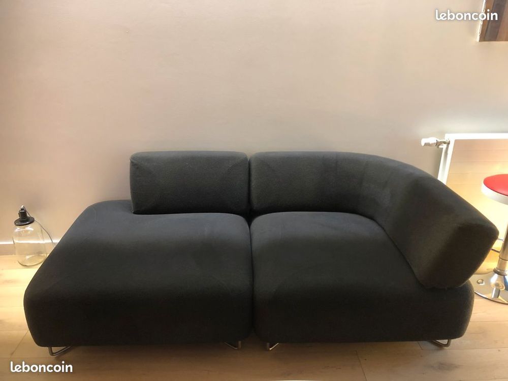 Canap&eacute; gris 3 places, tr&egrave;s bon &eacute;tat, BoConcept, 2 blocs Meubles