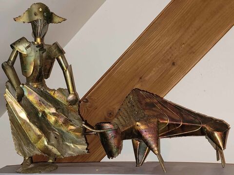 Sculpture Matador et taureau en Metal 300 Vigneux-sur-Seine (91)