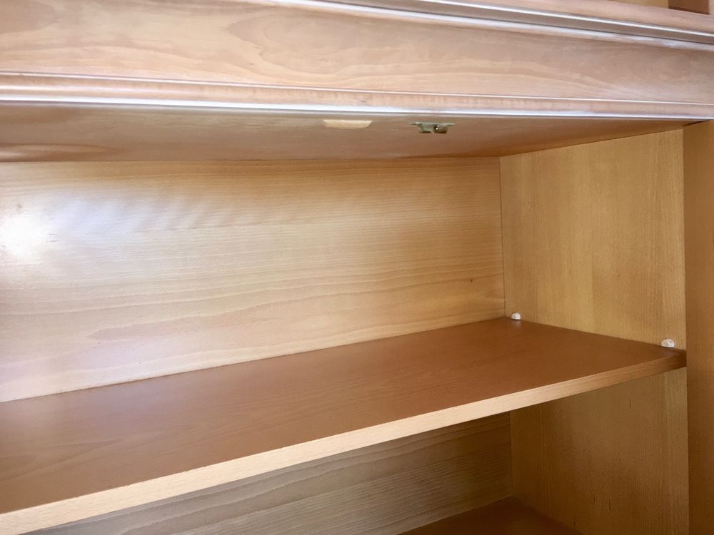 Enfilade 4 portes 4 tiroirs en h&ecirc;tre c&eacute;rus&eacute; Meubles
