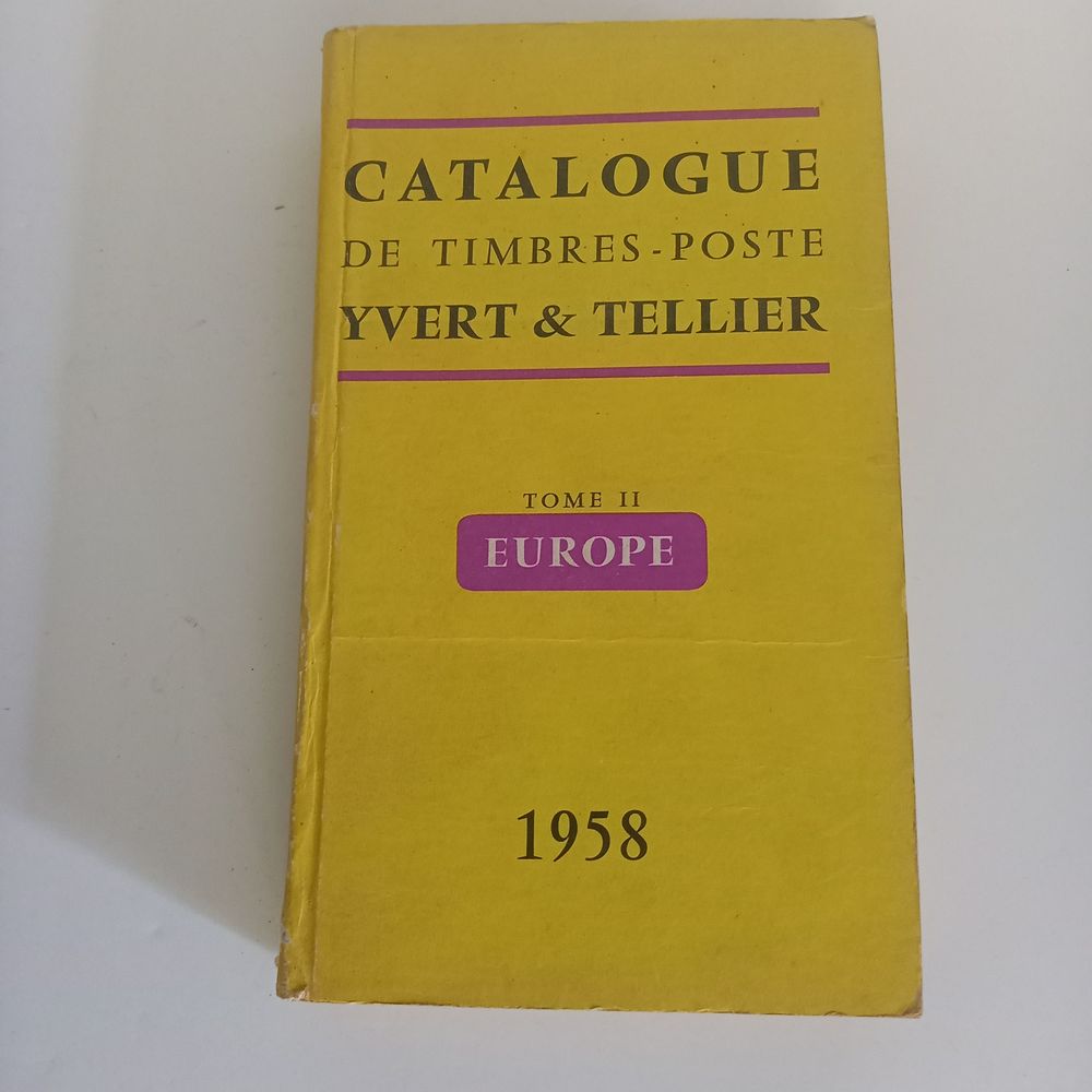 Catalogue Yvert et Tellier 1958 Livres et BD